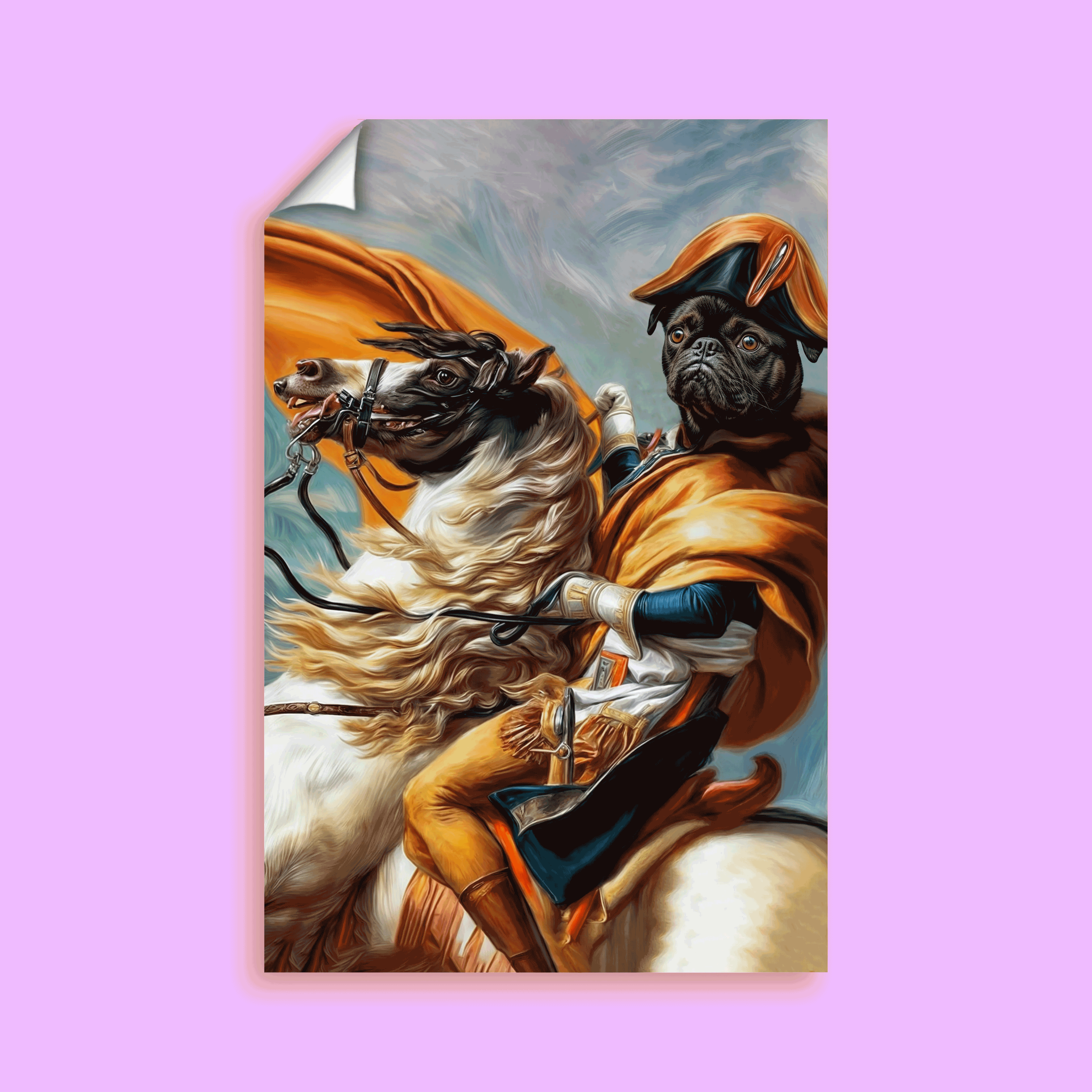 Lord Napoleon Pet Portrait - Custom Pet Portrait